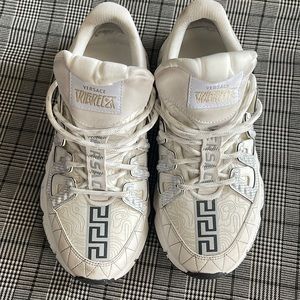 Versace white platform sneakers size 39 (US 9)